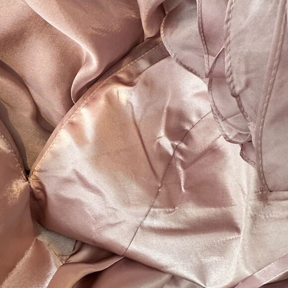 Mac Duggal 49494 Pink Sleeveless Chiffon A-Line Tea Length Cocktail Dress | 8 - Picture 10 of 10